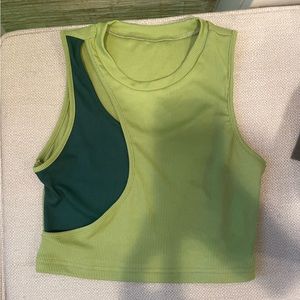 Green tank top